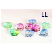 【サンキャッチャー】ヴィトライユガラスビーズ　グラデーションカットビーズ　ハートパーツ