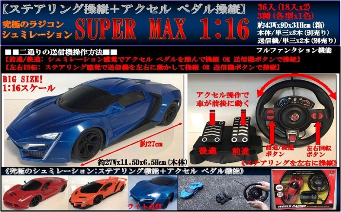 究極のシュミレーション RC SUPER MAX 1:16