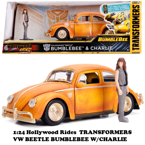 1:24 TRANSFORMERS BUMBLEBEE 1971 VW BEETLE & CHARLIE　【トランスフォーマー バンブルビー ミニカー】