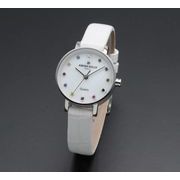 正規品AMORE DOLCE腕時計アモーレドルチェ AD18301-SSWH/WH ラウンド 革バンド レディース腕時計