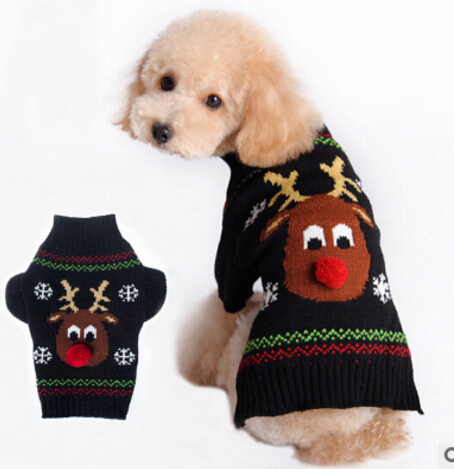 ペット　ペット服　犬服　ニット　サンタクロース　犬　小型犬　クリスマス雰囲気
