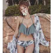 夏ファッション　レディース　女の子　水着　ビギに　ピーチ　夏　涼しい　韓国風 　上下セット