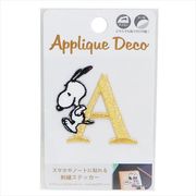 スヌーピー 刺繍 ステッカー A