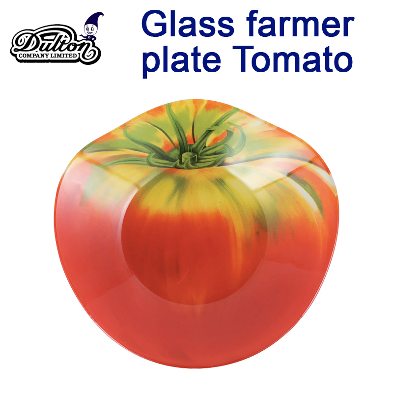 ■DULTON（ダルトン）■　Glass farmer plate Tomato