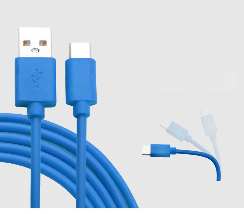 スマホ 充電ケーブル カラフル iPhone usb-c micro-usb XR XS MAX PVC