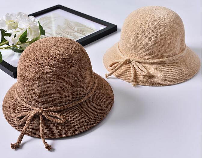 ストローハット 麦わら帽子 サンバイザー リボン付 帽子 折りたたみ UV対策 紫外線カット 日焼け止め