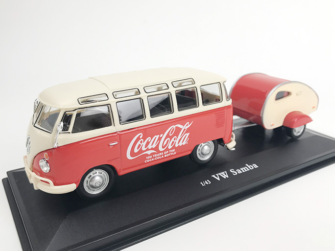 Coca-Cola  VW サンバ バス 1962 トレーラー付