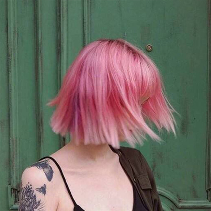 見なきゃ損する かつら 女性 ピンク グラデーション ボボ ショートストレートヘア エアー 前髪 ファッション雑貨 オープンブリッジ 合同会社 問屋 仕入れ 卸 卸売の専門 仕入れならnetsea