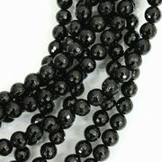 連　オニキス　ミラーカット　 6mm　素材　パーツ　ハンドメイド　ビーズ　　　品番： 3895