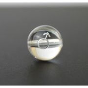 【オリジナル商品】カービング　占星術　火星　水晶(銀彫り)　12mm　品番： 9919