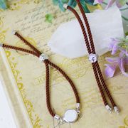 パーツ　コードブレスレット　SVチョコレートブラウン　品番： 7157