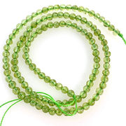 天然石 ペリドット 連売り 約3mm【FOREST 天然石 パワーストーン】