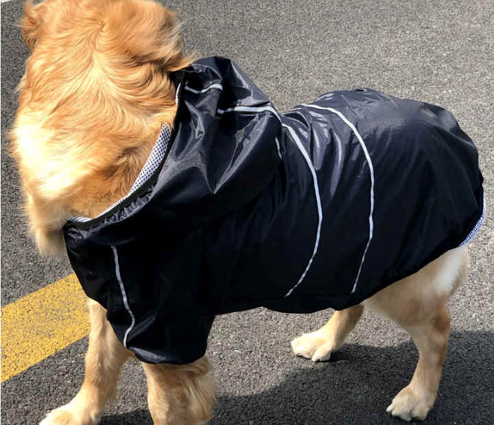 大型犬 ハイライト反射条付き レインコート 大きいサイズ 犬服 ペット 犬 ペット用品 全4色 雑貨 清河テック 株式会社 問屋 仕入れ 卸 卸売の専門 仕入れならnetsea