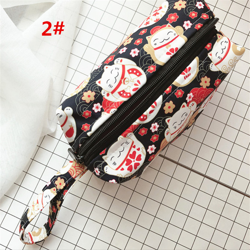 和風化粧ポーチ コスメポーチ 可愛いメイクポーチ 招き猫 小物いりバッグ コンパクト ファッション雑貨 Witm Kobe 問屋 仕入れ 卸 卸売の専門 仕入れならnetsea