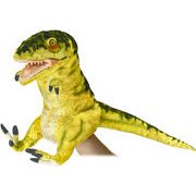 【別途送料】 HANSA 製品『ハンドパペット　ティラノサウルス（開口）イエロー50』【7766】