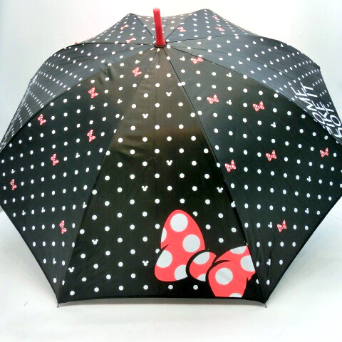 【雨傘】【ジュニア用】55cmミニービッグリボン柄ジャンプ傘