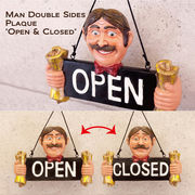Man Double Sides Plaque［Open & Closed］両面プレート★