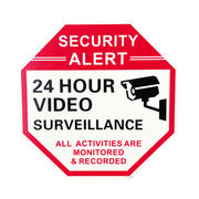 SECURITY SIGN OCTAGON