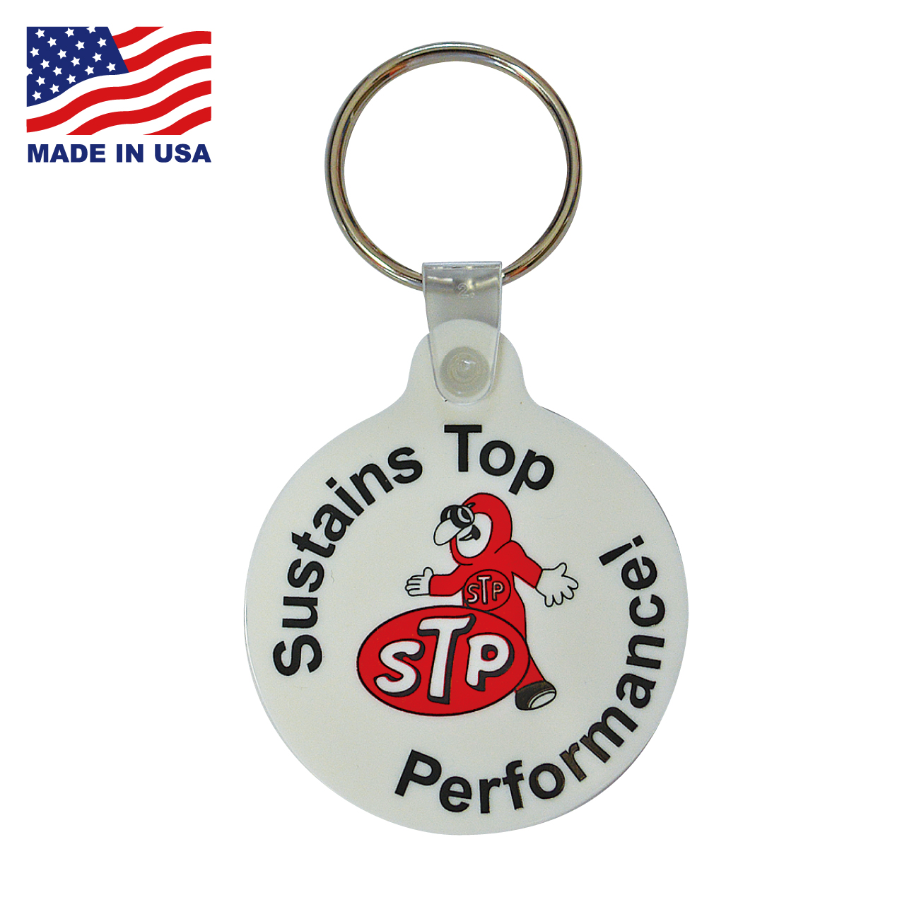 STP RUBBER KEYCHAIN【CAPTAIN WHITE】MADE IN USA