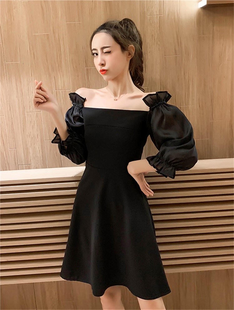 韓国ファッション Chic気質 トレンド オフショルダー セクシー ショートワンピース 株式会社 福音社 問屋 仕入れ 卸 卸売の専門 仕入れならnetsea