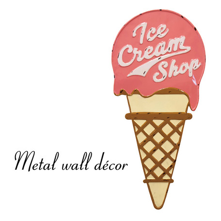 メタルウォールデコ【Ice Cream Shop】
