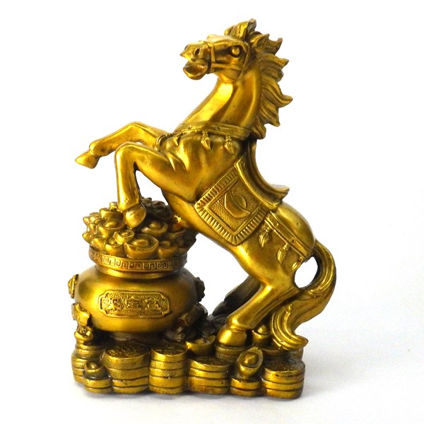 高品質 金運アップ 馬の置物 置物
