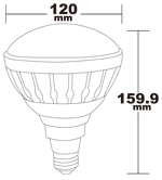 LED電球 蛍光灯 防水タイプ 高輝度ビーム電球 ビーム球型 LED電球