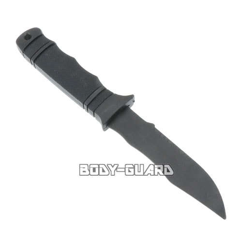 ラバー製　トレーニングナイフ　タイプ3　ブラック