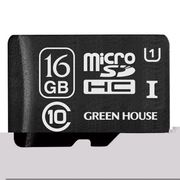microSDHCカード(アダプタ付) 16GB UHS-I クラス10 GH-SDMRHC16GU