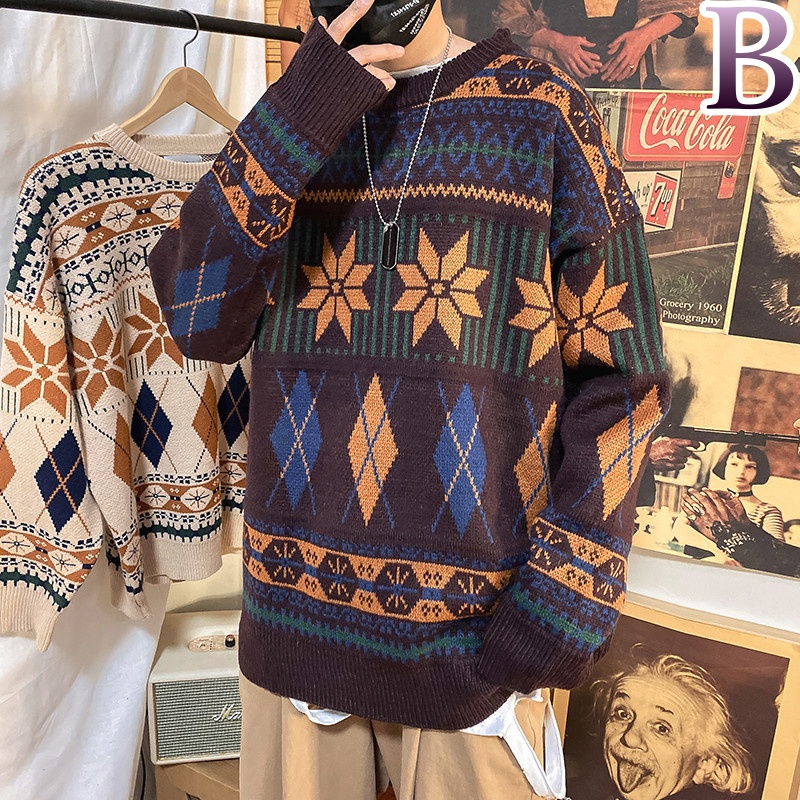 トップス ニット セーター クルーネック 厚手 ゆったり 韓国系ファッション メンズ 秋冬 アパレル Starhub通販 株式会社 問屋 仕入れ 卸 卸売の専門 仕入れならnetsea