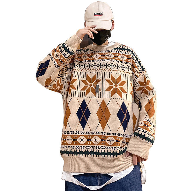 トップス ニット セーター クルーネック 厚手 ゆったり 韓国系ファッション メンズ 秋冬 アパレル Starhub通販 株式会社 問屋 仕入れ 卸 卸売の専門 仕入れならnetsea