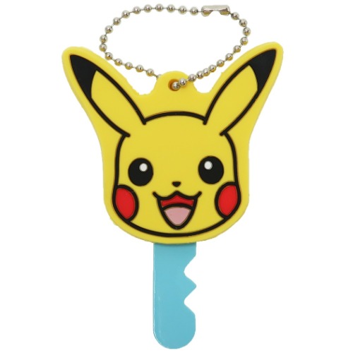 【キーカバー】ポケットモンスター ラバーキーキャップ ピカチュウフェイス