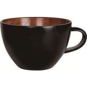 木製　黒内スリ　刷毛目　スープカップ