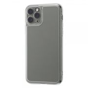 iPhone 11 Pro ハイブリッドガラスケース 精密設計/マットクリア