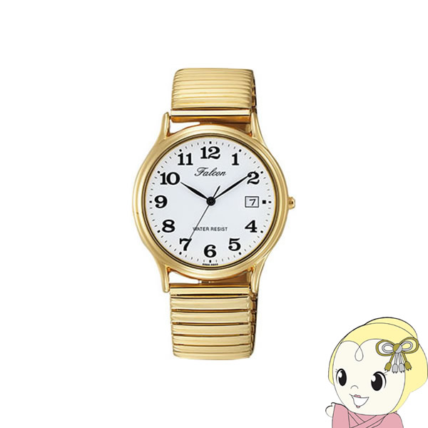D014-004 シチズン 腕時計 Q＆Q ファルコン 日付表示 メンズ ゴールド