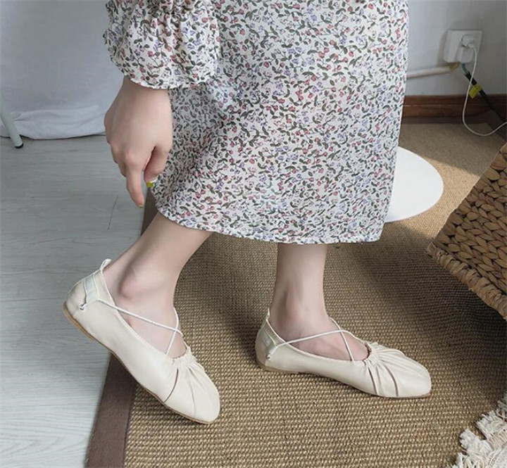 韓国 新作 レディース バレエシューズ ファッション ストラップ 気質 学院風 シングルシューズ ファッション雑貨 オープンブリッジ 合同会社 問屋 仕入れ 卸 卸売の専門 仕入れならnetsea