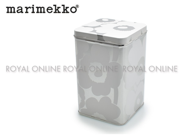 S) 【マリメッコ】 雑貨 70067-910 ボックス缶 TIN BOX キッチン 食卓 雑貨 ウニッコグレー/ホワイト