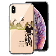 iPhoneX iPhoneXS 側面ソフト 背面ハード ハイブリッド クリア ケース シェル スポーツサイクリング　男子2