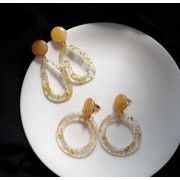 金箔リングイヤリング