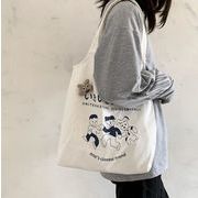 エコバッグ　トートバッグ　肩掛け　キャンバス　友達　カワイイ