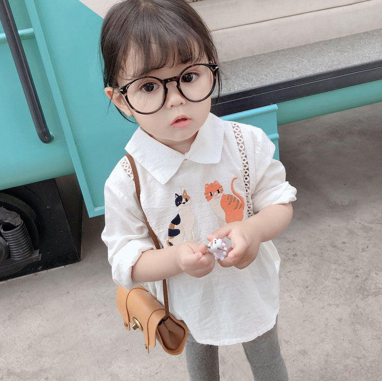 キッズ春新作 New韓国子供服 ブラウス フリル 花柄刺繍 猫 シャツ ワンピ 7 15選択 アパレル Btd Engi 株式会社 問屋 仕入れ 卸 卸売の専門 仕入れならnetsea