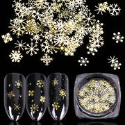 極薄 グリッター ネイルパーツ 雪の結晶 真冬にも華やかに飾る クリスマス