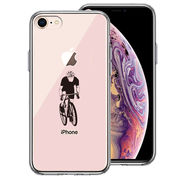 iPhone7 iPhone8 兼用 側面ソフト 背面ハード ハイブリッド クリア ケース スポーツサイクリング 男子1