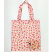 【在庫限り】【和雑貨】【和土産】エコバッグ　日本製　お買い物袋　桃　ピーチ　ピンク