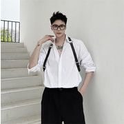 店長推薦 韓国ファッション 個性 ゆったりする 長袖 シャツ トレンド 怠惰な風 デザインセンス シンプル