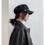 シックな雰囲気が魅力 韓国ファッション イギリス 画家 ベレー帽 八角帽 トレンド ネイビーハット