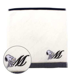 Snスヌーピーエレガントイニシャルミニタオル M 雑貨 パルマート 株式会社 問屋 仕入れ 卸 卸売の専門 仕入れならnetsea