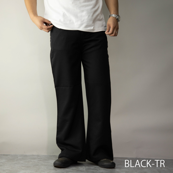 ラジ660専用メンズシャツスラックス 黒 - スラックス