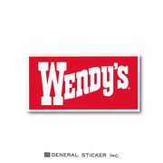 ウェンディーズ ステッカー Sサイズ ウェンディーちゃん ロゴ 赤 WENDY'S ライセンス商品 WEN009 2020新作