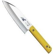 【国内のみ】SABI KNIFE-4出刃シャチ両刃 黄色　11473